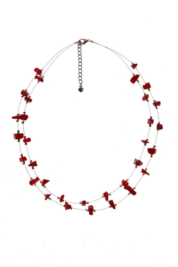 Coral Wire Necklace
