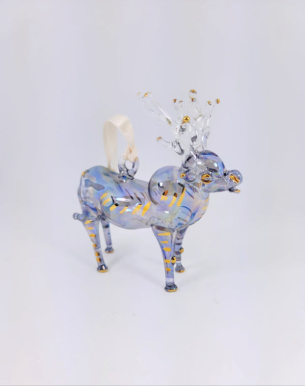Elk Ornament Blue
