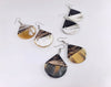 Two Tier Cow Horn Earrings