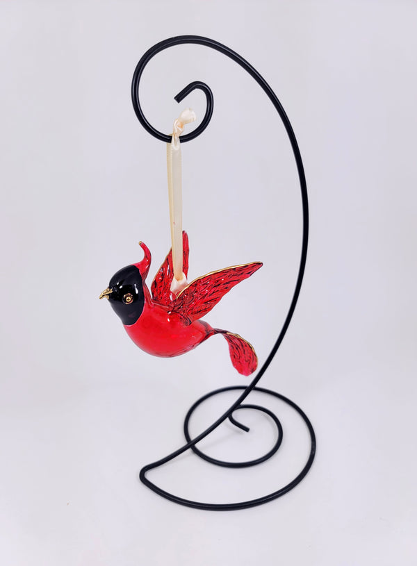 Cardinal Glass Ornament