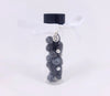 Black Obsidian with Silver Swirl Charm