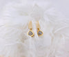 Gold Geode Bar Earrings