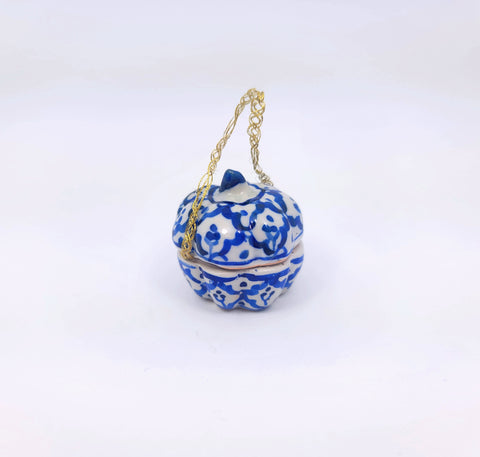 Ceramic Pumpkin Ornament