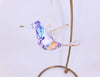 Ceramic Hummingbird Purple Ornament