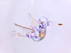 Ceramic Hummingbird Purple Ornament