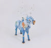 Blue Ceramic Elk Ornament