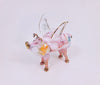Pink Ceramic Flying Pig Ornament