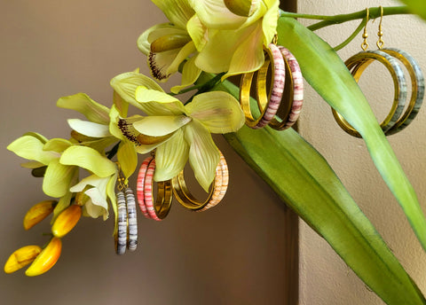 (L to R) Gray, red, tan, burgundy, and olive