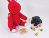 Sugar & Spice Minis pictured with our Bunny with Buttons (108068) and Black Wood Frog (102346)