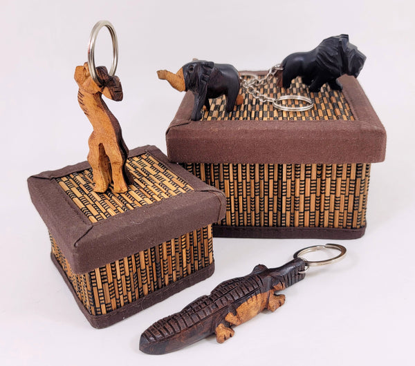 Wood Animal Keychain 2