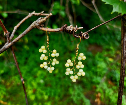 Agate Grapevine Earrings