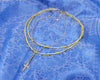 Yellow Rondelle Cross Necklace