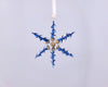 Blue Twisted Snowflake