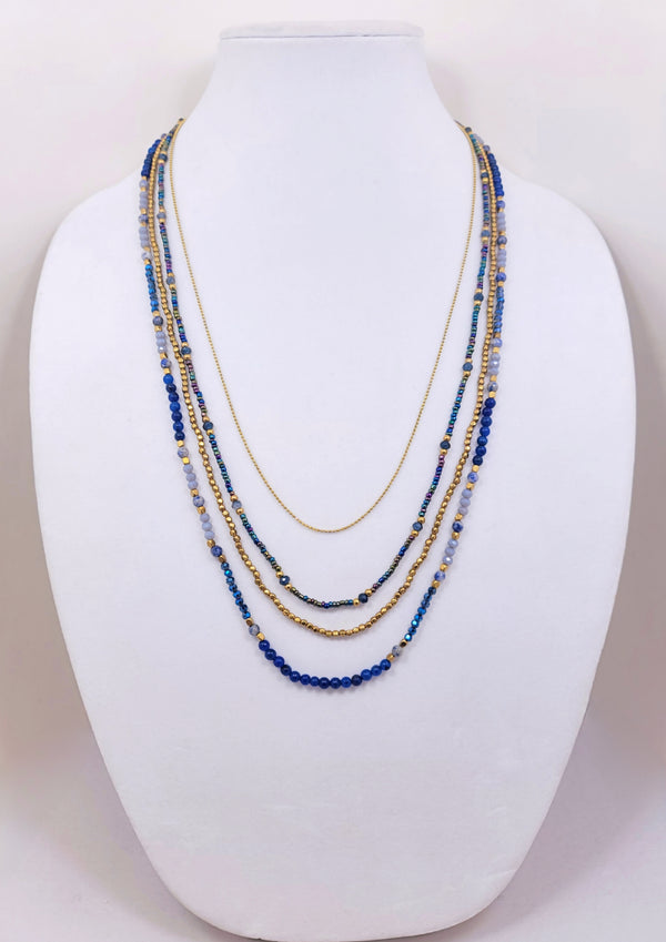 Charming Jewel Indigo Necklace