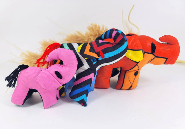 Zambian Stuffed Elephant