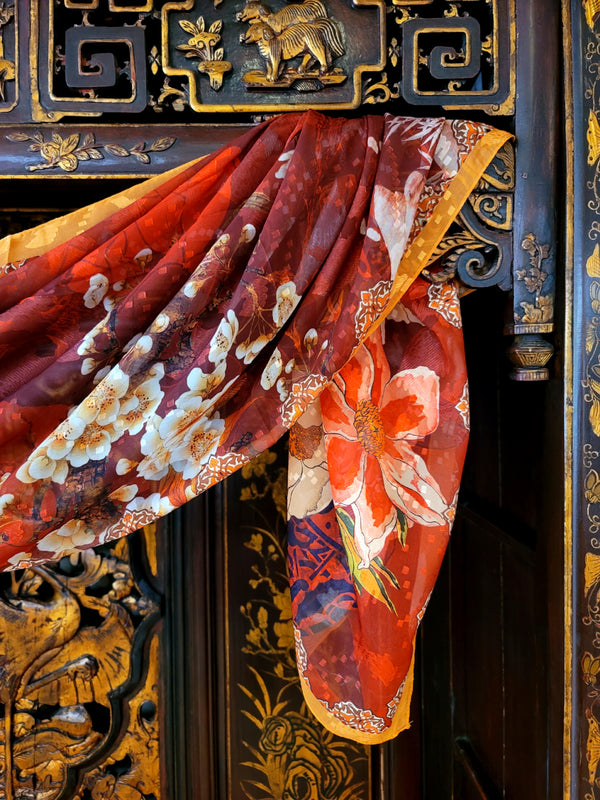 Zen Garden Silk Scarf