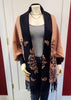 Black/Tan Scroll Shawl
