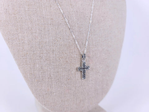 Marcasite Cross Necklace