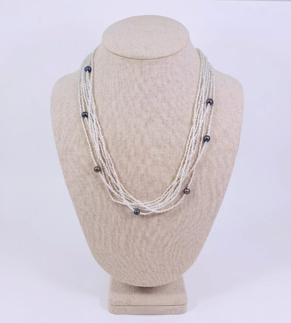 Black Pearl Glam Necklace