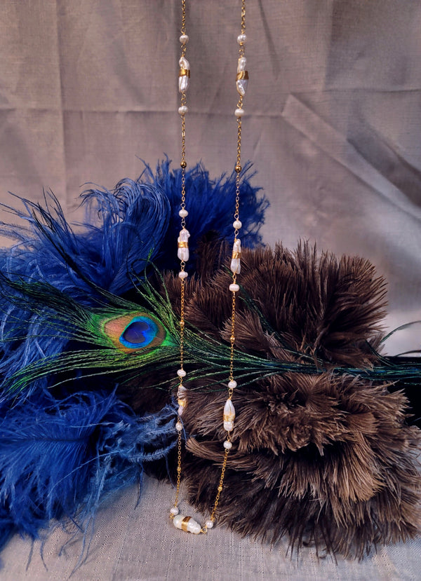 Wrapped Pearl Necklace