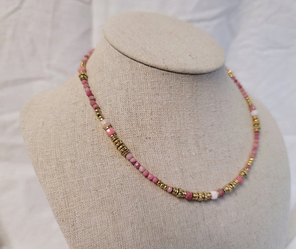 Pink Abacus Necklace