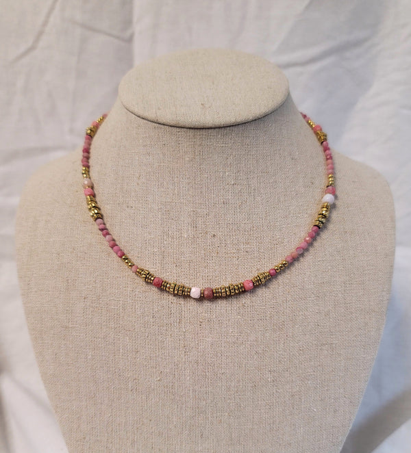 Pink Abacus Necklace