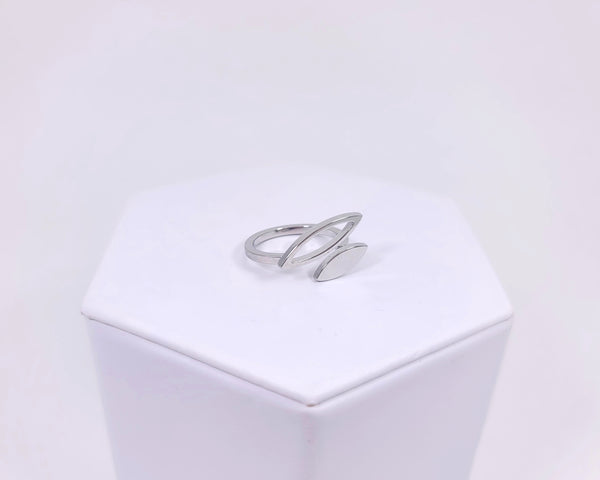 Dynamic Duo Ring Silvertone