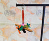 Leather Airplane Keychain