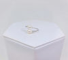 Pair of Pearls Ring Silvertone