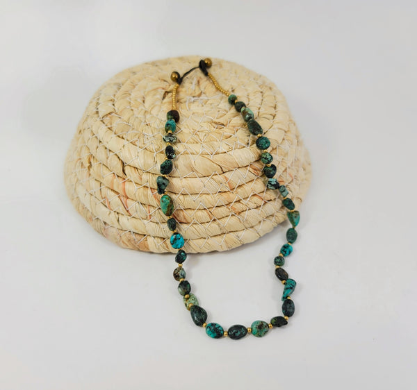Green Jasper Stone Necklace