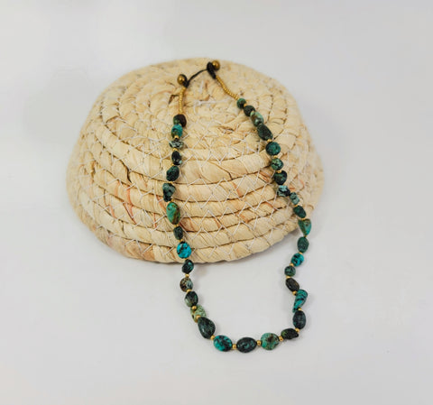 Green Jasper Stone Necklace