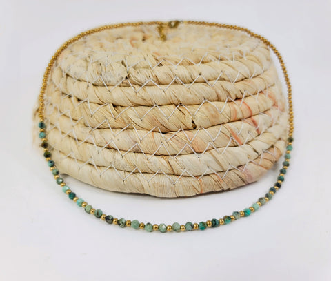 Green Jasper Partial Necklace