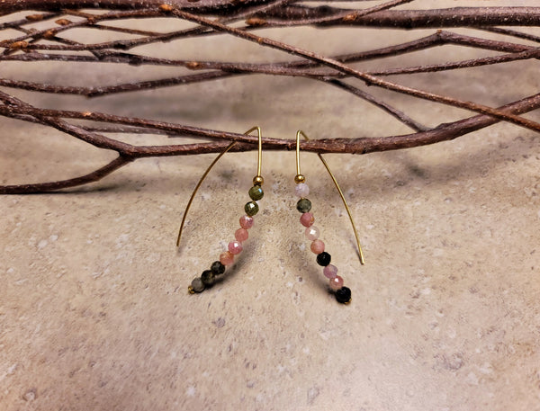 Tourmaline Wire Earrings