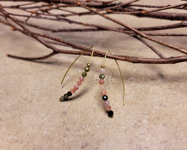 Tourmaline Wire Earrings