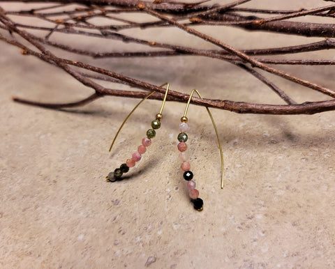 Tourmaline Wire Earrings