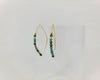 Green Jasper Wire Earrings