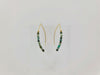 Green Jasper Wire Earrings