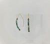 Green Jasper Wire Earrings
