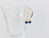 Lapis & Wire Drop Earrings