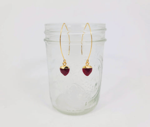 Strawberry Agate Earrings