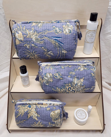 Kantha Toiletry Bag Set Dove