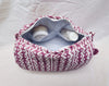 Large Kantha Toiletry Bag Plum