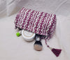 Small Kantha Toiletry Bag Plum