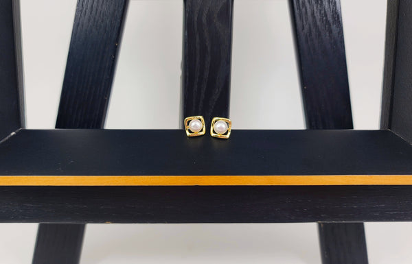 Framed in Pearl Earrings