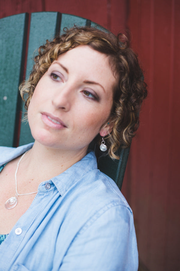 Encircled Pearl Earrings