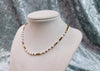 Golden Hematite Pearl Necklace