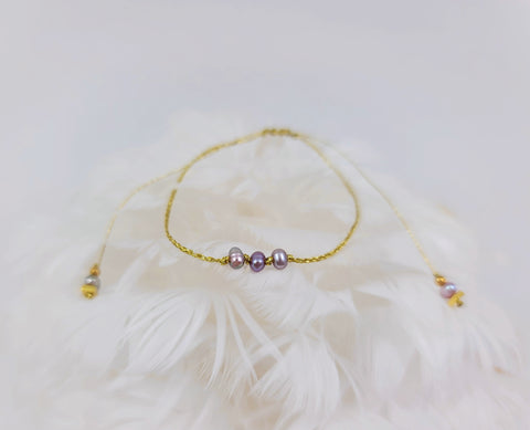 Lilac Ballerina Pearl Bracelet