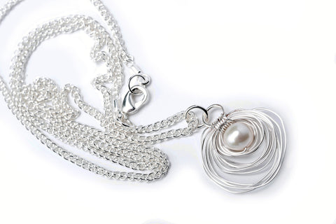 Encircled Pearl Necklace