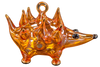Hedgehog Ornament Amber