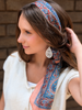 White Wood Teardrop Earrings